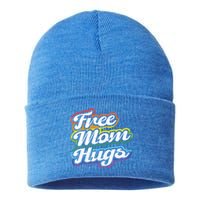 Vintage Lgbtq Free Mom Hugs Cool Gift Sustainable Knit Beanie