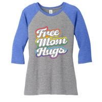 Vintage Lgbtq Free Mom Hugs Cool Gift Women's Tri-Blend 3/4-Sleeve Raglan Shirt