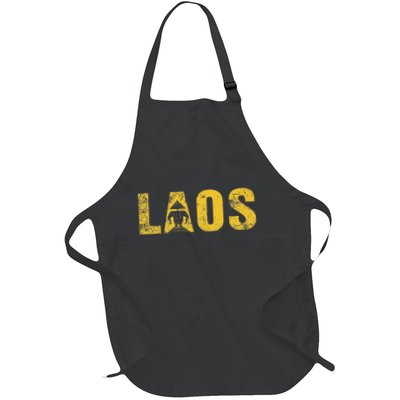 Vintage Laos Flag Vientiane Kingdom Of Laos Apron