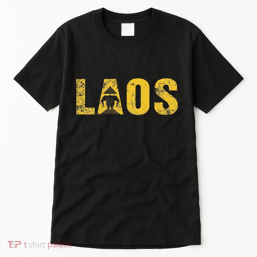 Vintage Laos Flag Vientiane Kingdom Of Laos Tall T-Shirt