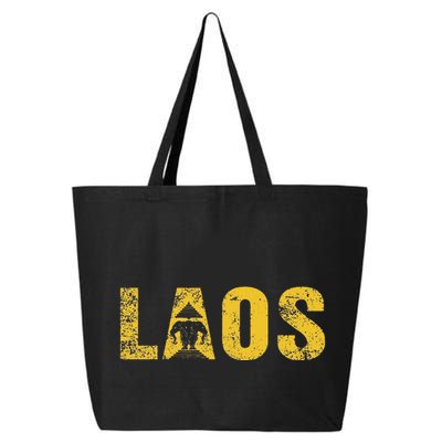 Vintage Laos Flag Vientiane Kingdom Of Laos 25L Jumbo Tote