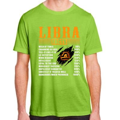 Vintage Libra Facts Funny Zodiac Sign Birthday Horoscope Meaningful Gift Adult ChromaSoft Performance T-Shirt