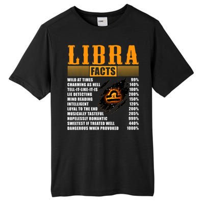 Vintage Libra Facts Funny Zodiac Sign Birthday Horoscope Meaningful Gift Tall Fusion ChromaSoft Performance T-Shirt