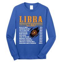 Vintage Libra Facts Funny Zodiac Sign Birthday Horoscope Meaningful Gift Long Sleeve Shirt