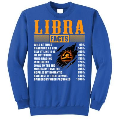 Vintage Libra Facts Funny Zodiac Sign Birthday Horoscope Meaningful Gift Sweatshirt