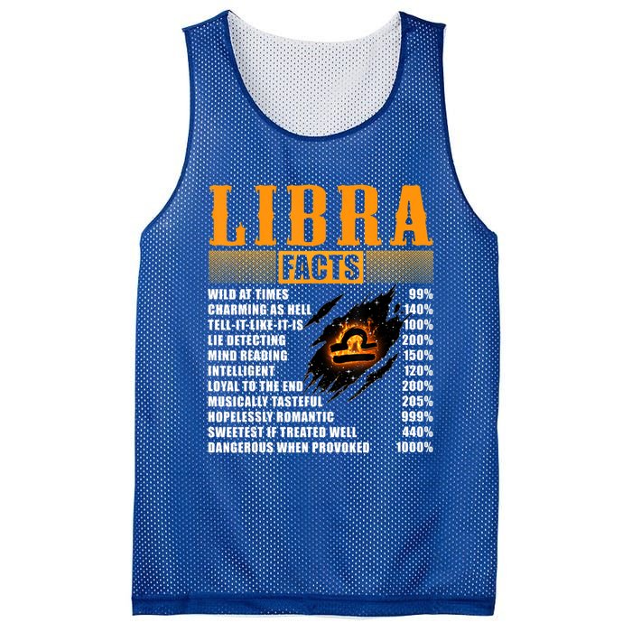 Vintage Libra Facts Funny Zodiac Sign Birthday Horoscope Meaningful Gift Mesh Reversible Basketball Jersey Tank