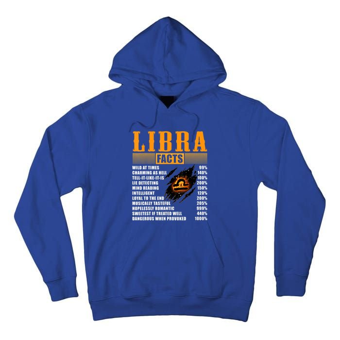 Vintage Libra Facts Funny Zodiac Sign Birthday Horoscope Meaningful Gift Tall Hoodie