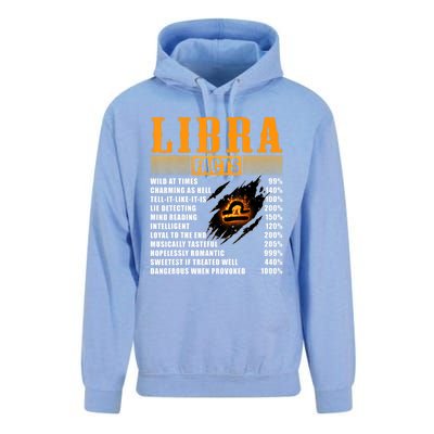 Vintage Libra Facts Funny Zodiac Sign Birthday Horoscope Meaningful Gift Unisex Surf Hoodie