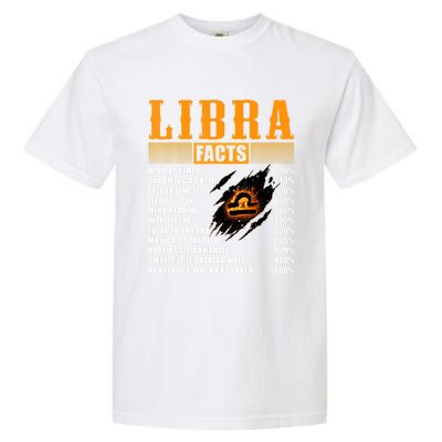 Vintage Libra Facts Funny Zodiac Sign Birthday Horoscope Meaningful Gift Garment-Dyed Heavyweight T-Shirt