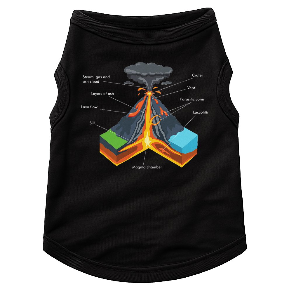 Volcano Lover Geology Teacher Funny Geologist Doggie Tank