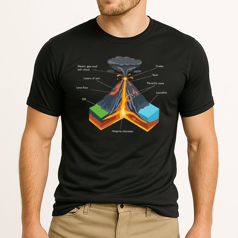 Volcano Lover Geology Teacher Funny Geologist Cooling Performance Crew T-Shirt