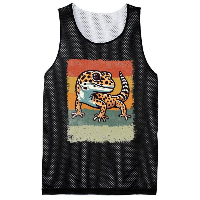 Vintage Leopard Gecko Mesh Reversible Basketball Jersey Tank