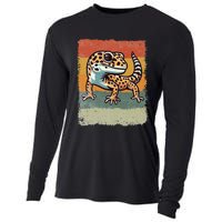 Vintage Leopard Gecko Cooling Performance Long Sleeve Crew