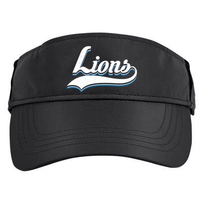 Vintage Lions Gift Football Adult Drive Performance Visor