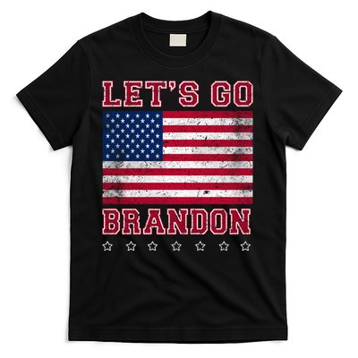 Vintage Let's Go Brandon American Flag T-Shirt