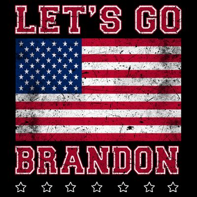 Vintage Let's Go Brandon American Flag T-Shirt