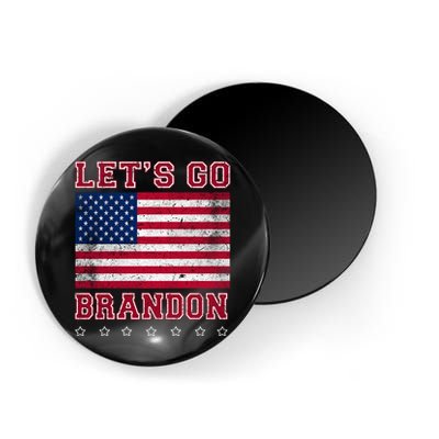 Vintage Let's Go Brandon American Flag Magnet