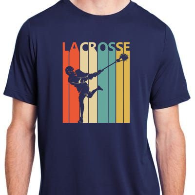 Vintage Lacrosse, Gift For Lacrosse Player Adult ChromaSoft Performance T-Shirt