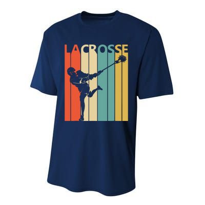 Vintage Lacrosse, Gift For Lacrosse Player Performance Sprint T-Shirt