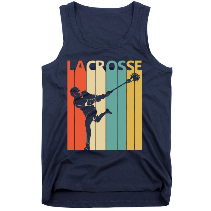 Vintage Lacrosse, Gift For Lacrosse Player Tank Top