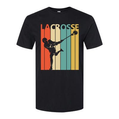 Vintage Lacrosse, Gift For Lacrosse Player Softstyle CVC T-Shirt