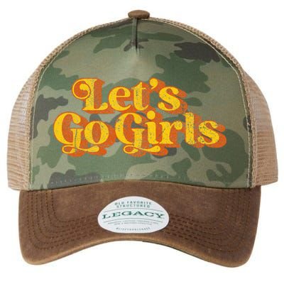 Vintage Lets Go Funny Country Music Retro 70s Legacy Tie Dye Trucker Hat