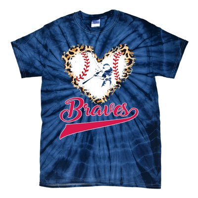 Vintage Leopard Hearts Brave Proud Strong Tie-Dye T-Shirt