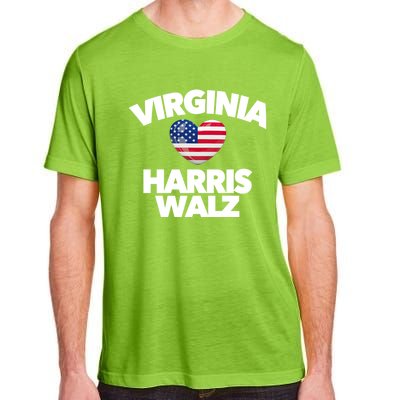 Virginia Loves Harris Walz America Vote Norfolk Richmond Va Gift Adult ChromaSoft Performance T-Shirt