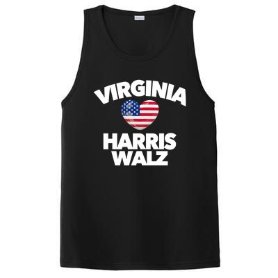 Virginia Loves Harris Walz America Vote Norfolk Richmond Va Gift PosiCharge Competitor Tank