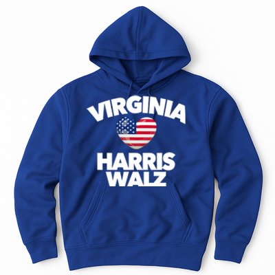 Virginia Loves Harris Walz America Vote Norfolk Richmond Va Gift Hoodie