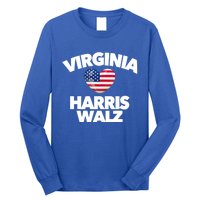 Virginia Loves Harris Walz America Vote Norfolk Richmond Va Gift Long Sleeve Shirt