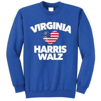 Virginia Loves Harris Walz America Vote Norfolk Richmond Va Gift Sweatshirt