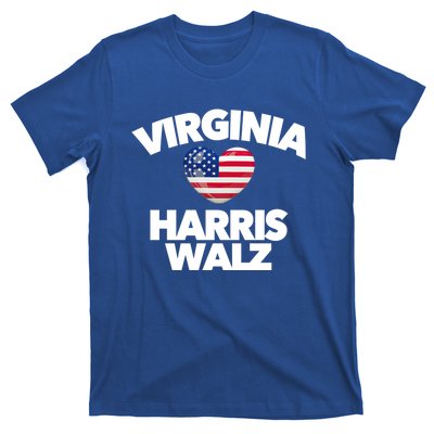 Virginia Loves Harris Walz America Vote Norfolk Richmond Va Gift T-Shirt