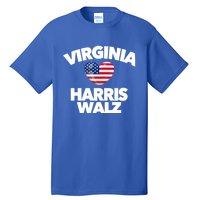 Virginia Loves Harris Walz America Vote Norfolk Richmond Va Gift Tall T-Shirt