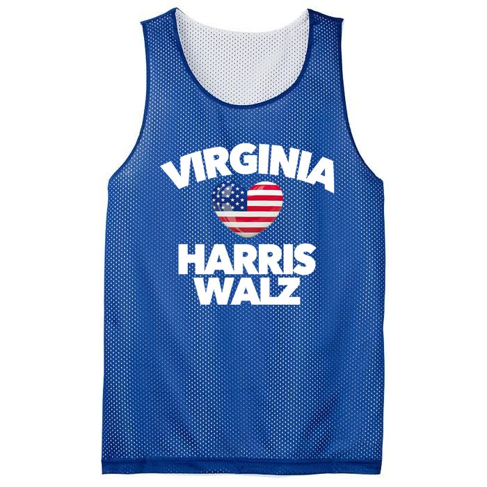 Virginia Loves Harris Walz America Vote Norfolk Richmond Va Gift Mesh Reversible Basketball Jersey Tank