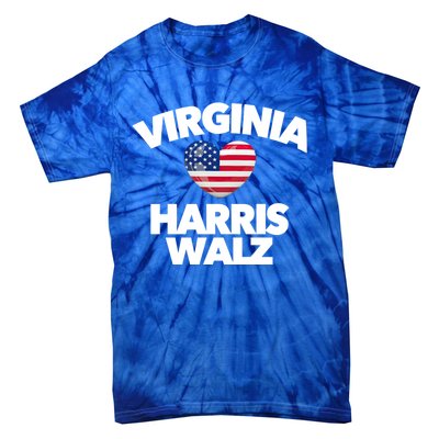 Virginia Loves Harris Walz America Vote Norfolk Richmond Va Gift Tie-Dye T-Shirt