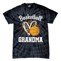 Vintage Leopard Heart Basketball Grandma Tie-Dye T-Shirt