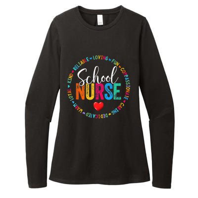 Vintage Love Heart Rn Nursing School Nurse Graduation Gift Womens CVC Long Sleeve Shirt