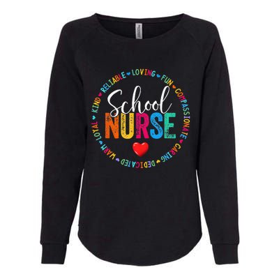 Vintage Love Heart Rn Nursing School Nurse Graduation Gift Womens California Wash Sweatshirt