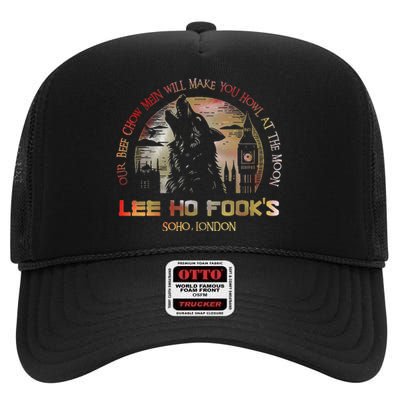 Vintage L.E.E H.O F.O.O.K.S Chinese Restaurant High Crown Mesh Back Trucker Hat