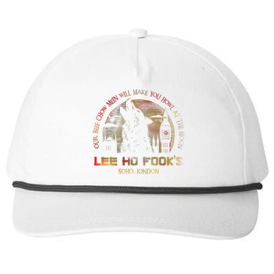 Vintage L.E.E H.O F.O.O.K.S Chinese Restaurant Snapback Five-Panel Rope Hat