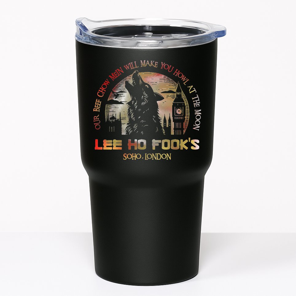 Vintage L.E.E H.O F.O.O.K.S Chinese Restaurant Tumbler