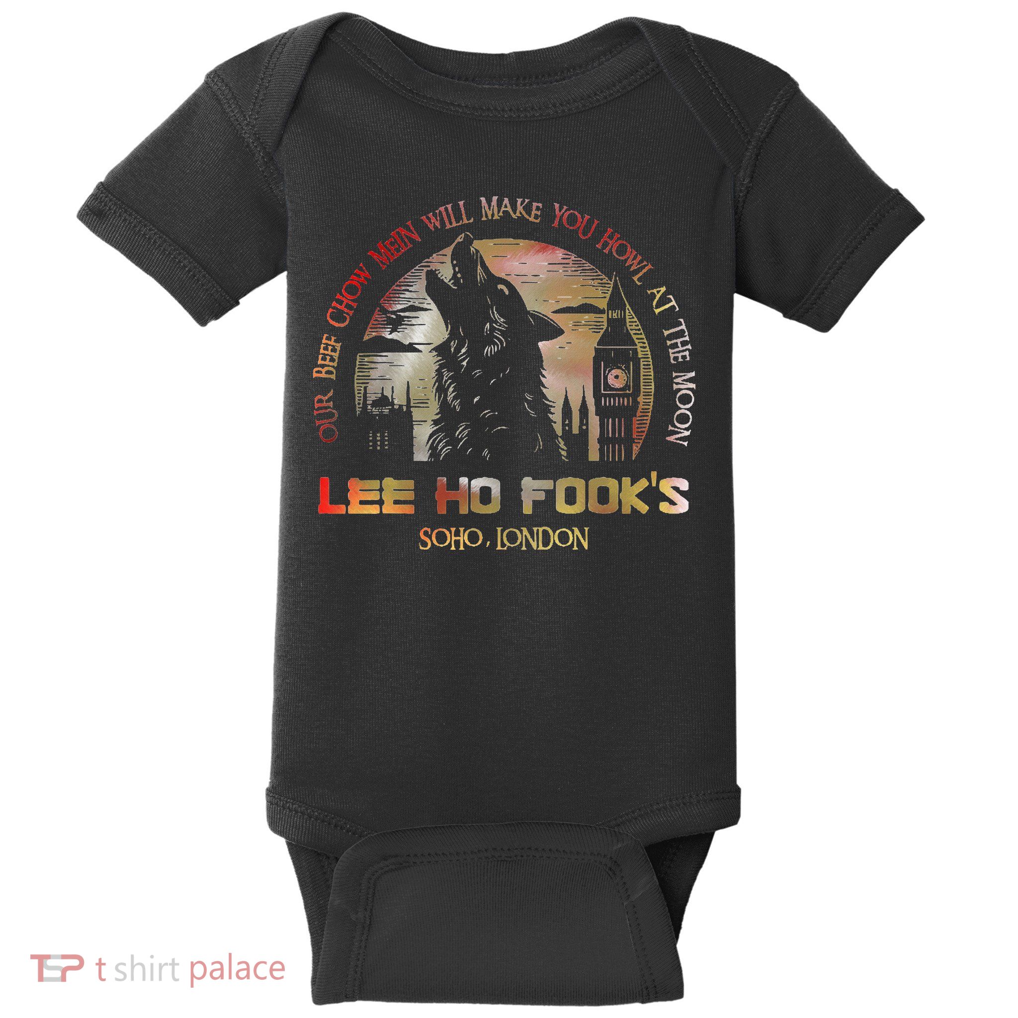 Vintage L.E.E H.O F.O.O.K.S Chinese Restaurant Baby Bodysuit