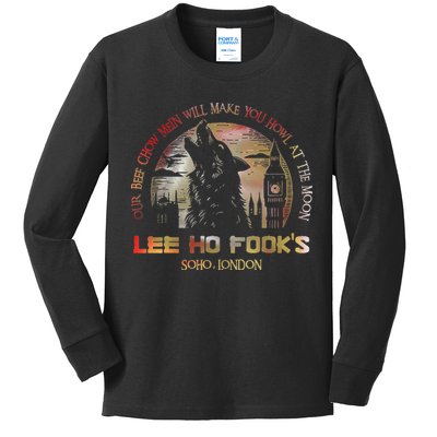 Vintage L.E.E H.O F.O.O.K.S Chinese Restaurant Kids Long Sleeve Shirt