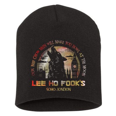 Vintage L.E.E H.O F.O.O.K.S Chinese Restaurant Short Acrylic Beanie