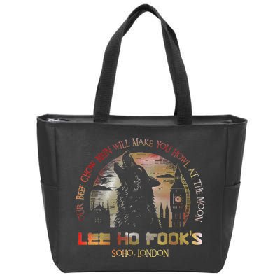 Vintage L.E.E H.O F.O.O.K.S Chinese Restaurant Zip Tote Bag