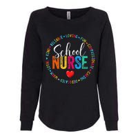 Vintage Love Heart Rn Nursing School Nurse Graduation Gift Womens California Wash Sweatshirt