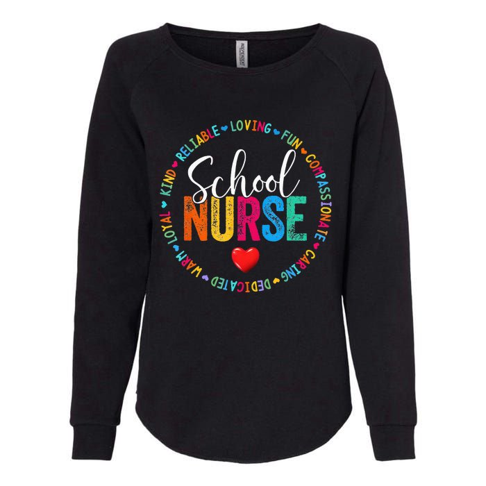 Vintage Love Heart Rn Nursing School Nurse Graduation Gift Womens California Wash Sweatshirt