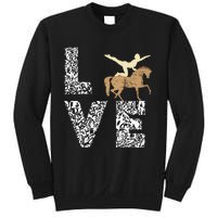 Vaulting Love Horseback Equestrian Horse Riding Acrobatics Sweatshirt