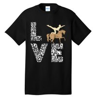 Vaulting Love Horseback Equestrian Horse Riding Acrobatics Tall T-Shirt